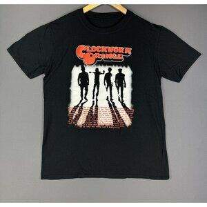 Vintage Y2K A Clockwork Orange Movie Promo Shirt Rare Black Medium Tee